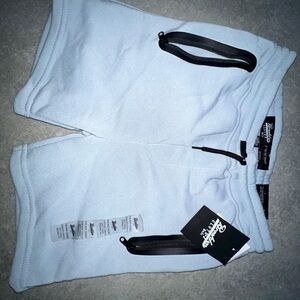 Brooklyn Cloth Light Gray Shorts with Black Drawstring